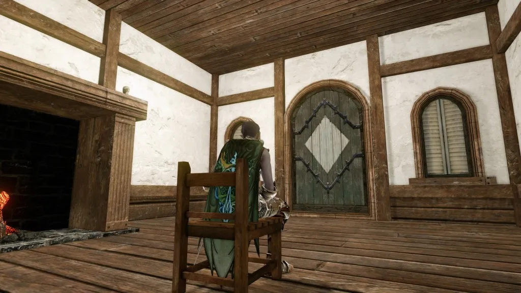 I went crazy with house decorations one day and built a chair. To watch for intruders.
