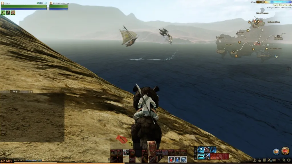 Just a couple of Clippers flying in the air by the coast. No big deal.