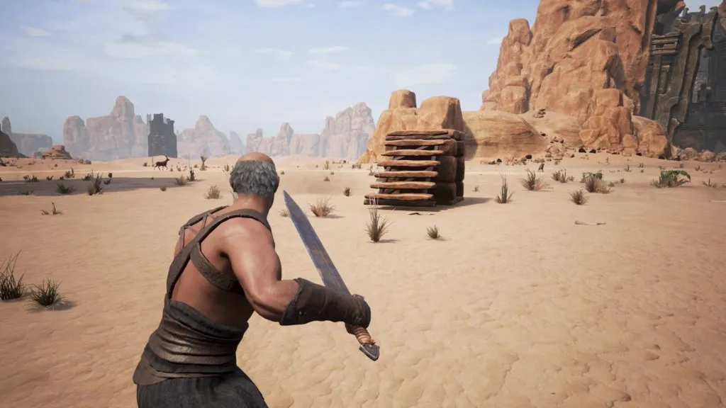 Platforms from which you can shoot monsters with complete immunity.