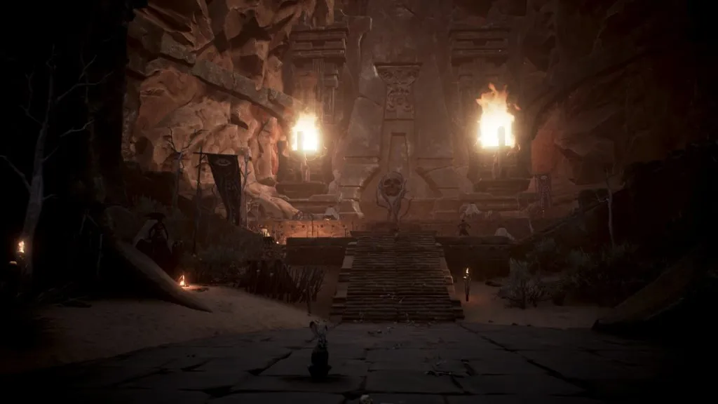 Sacrificial altar where something bad might happen, according to a talking stone tablet.