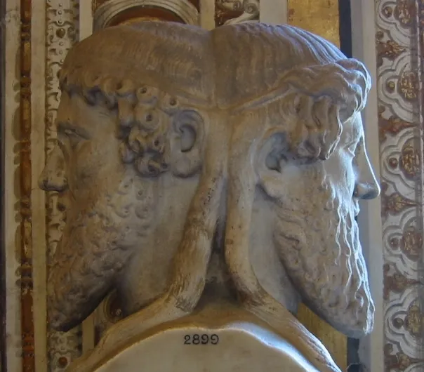 Bust of Janus, from Wikimedia Commons. Get it? Janus? January? Hey any picture is better than nothing.