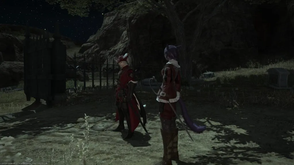 My instructor&rsquo;s outfit was more redder than mine.