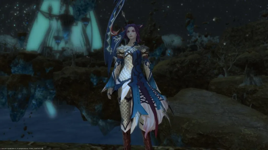 Little did I know, they handed out scaly ilevel 240 gear like candy during the MSQ after the Antitower. Yes this is the first time I&rsquo;ve successfully used /gpose to take a screenshot. :)