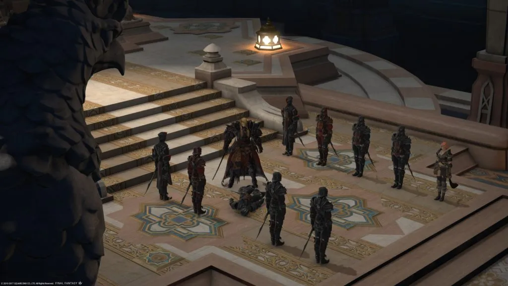 A really big room for such a small meeting.