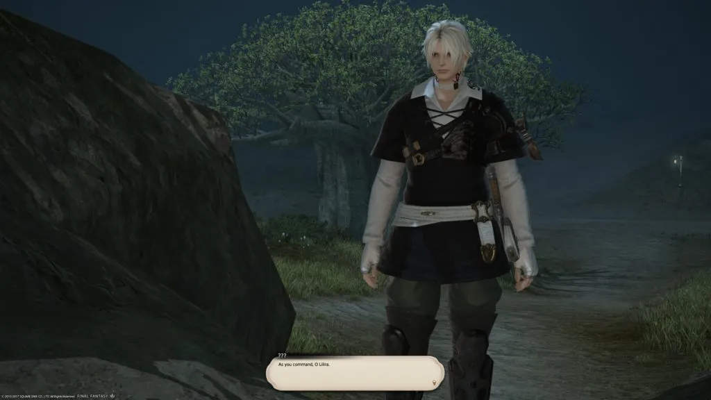 I think this is the first meeting with Thancred if you start in Ul&rsquo;dah. He looks like a kid!