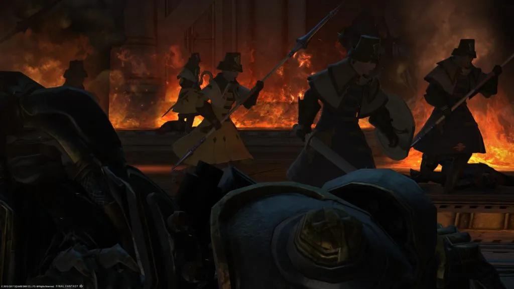 Fighting at Baelsar&rsquo;s Wall, from Heavensward.