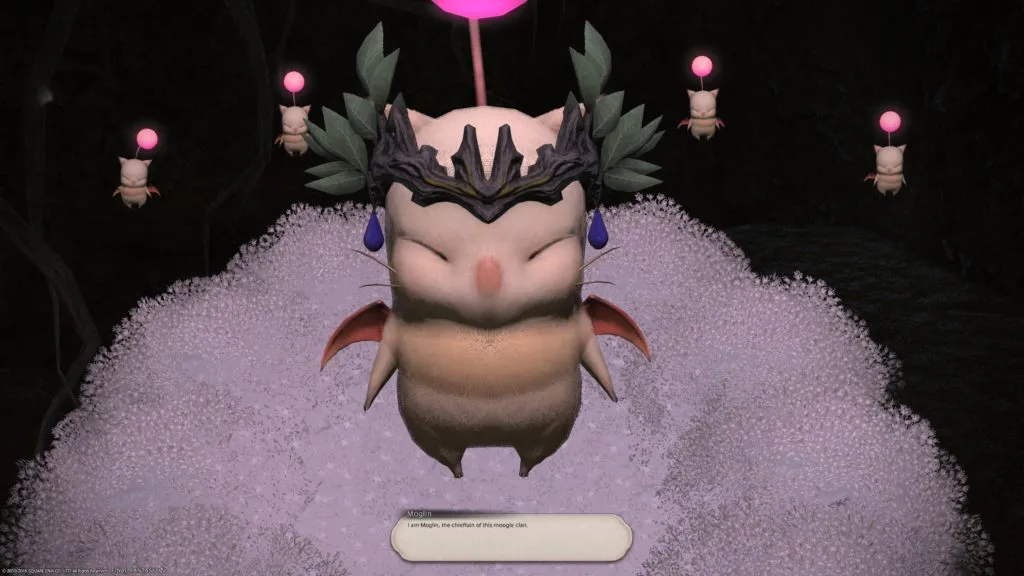 Nothing says Final Fantasy like Moglin, chieftain of the moogles. (And no, I don&rsquo;t know what a moogle is supposed to be either.)