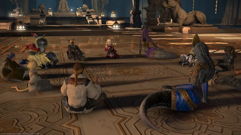 They really *did* sit in a circle. Hippies!