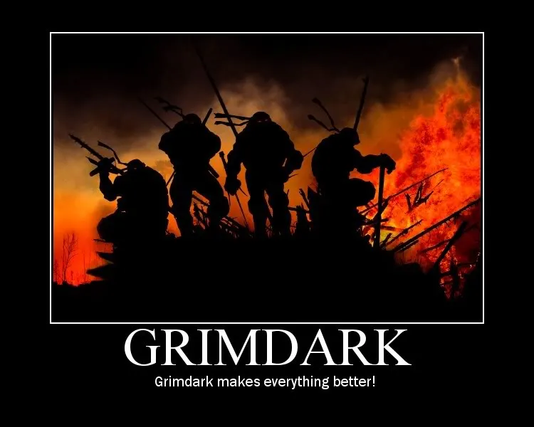 Grimdark TMNT from [1d4chan][1]. Artist unknown.