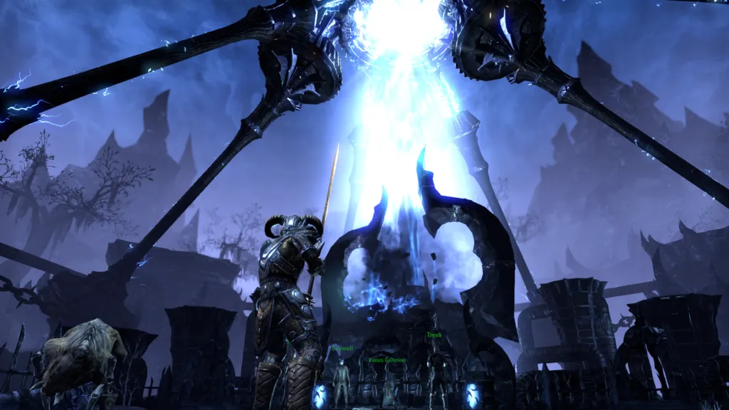 Coldharbor, a painfully long slog through a very depressing blue landscape.