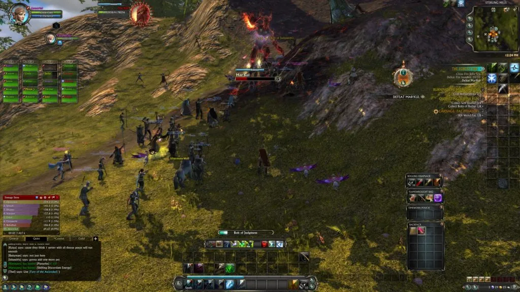 Another seething mass of people with zone boss Mar&rsquo;Kul at level 12.