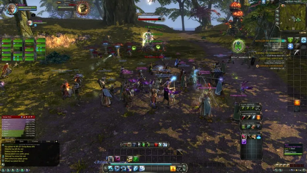 Here is zone boss Inhibrius at level 12. There was no trouble at all completing achievements for the different bosses. I&rsquo;m pretty sure some of these zone events are new since 2011, actually.