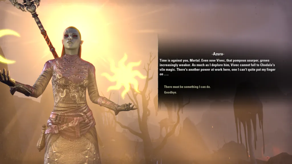 Azura didn&rsquo;t seem too concerned about asking permission before taking over poor Seryn&rsquo;s body to speak to me.
