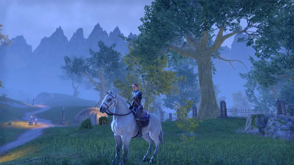 My ESO Nightblade in Glenumbra - another example of how screenshots look awful during most games&rsquo; night cycle.