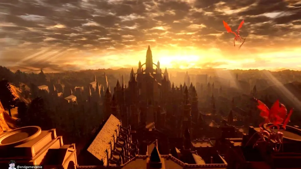 Anor Londo, Dark Souls Remastered. This area looks fantastic in the Remastered edition.