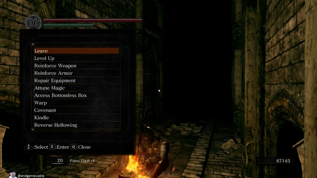 The new bonfire. Basically this frame encompasses the entirety of changes in the Remastered edition.