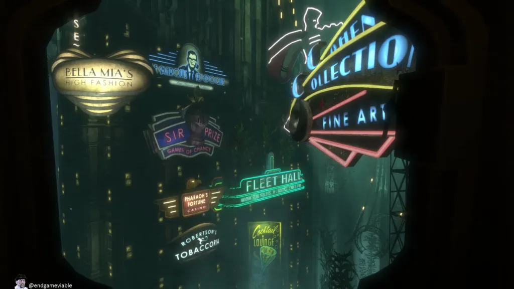 First look at Rapture from the submersible.
