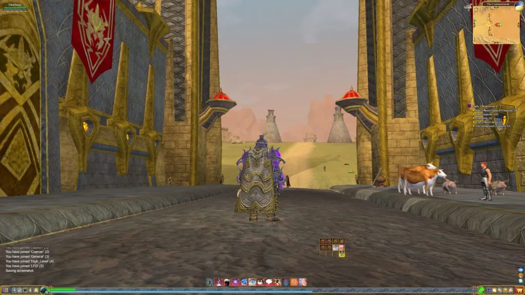 Lost the horse and the minion, teleported somewhere with cows.