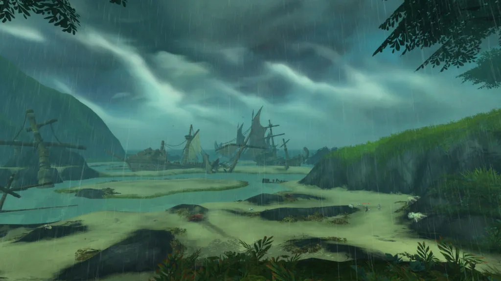 And here is the beach at Zuldizar, in Zandalar, or zomezing like zat.