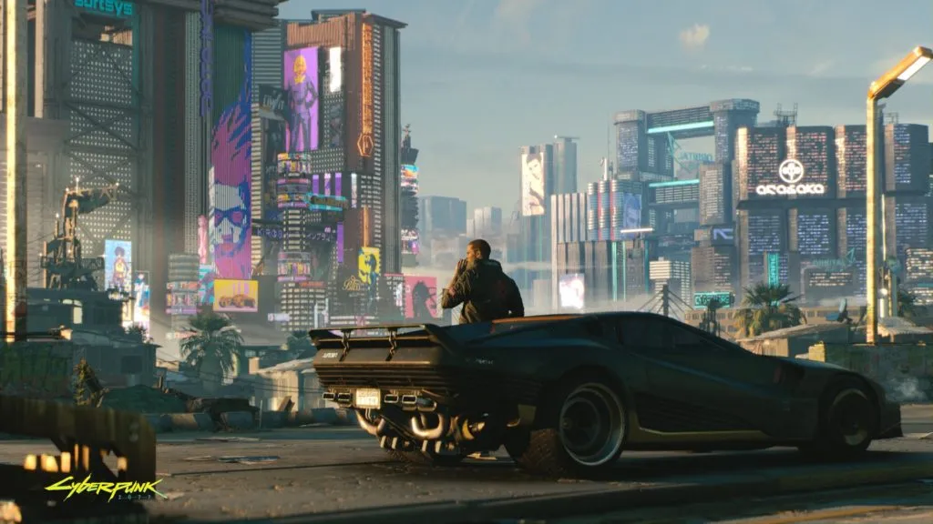 Screenshot from the Cyberpunk 2077 web site.