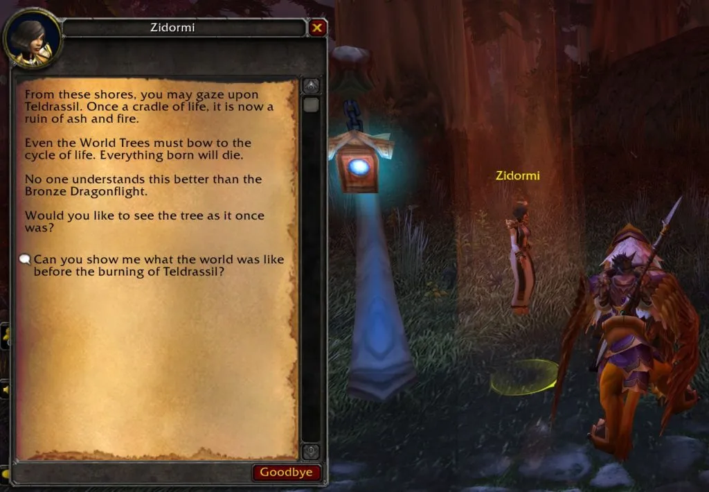My bad, here we can see the complete explanation for what happened to Teldrassil.