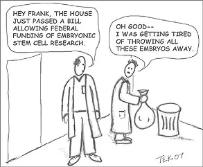 A silly sketch comic about embryonic stem cell research